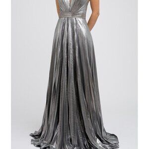N/A Charcoal Silver Gray Evening Wedding Dress JT226